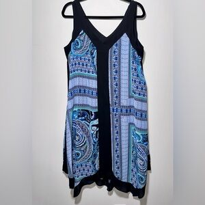 EUC AB STUDIO Blue Dress‎ - XL